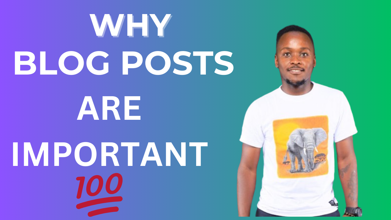 Why blog posts are important